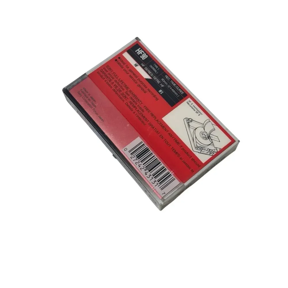 Sony 90 HF Cassette Tape - Red